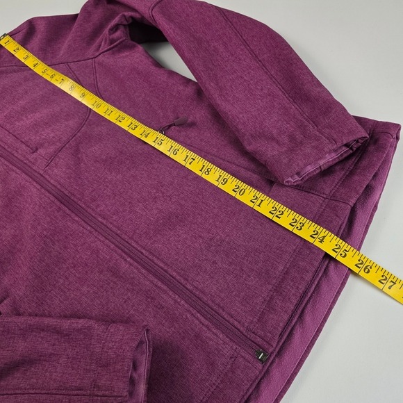 Kirkland Signature Women's Softshell Jacket Hooded Fleece Lined Purple Medium - Picture 10 of 13